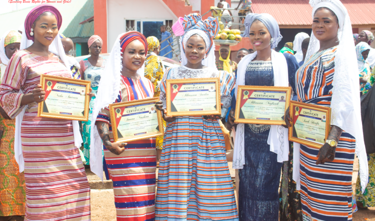 GRADUATION CEREMONY FOR 5 YOUNG LADIES